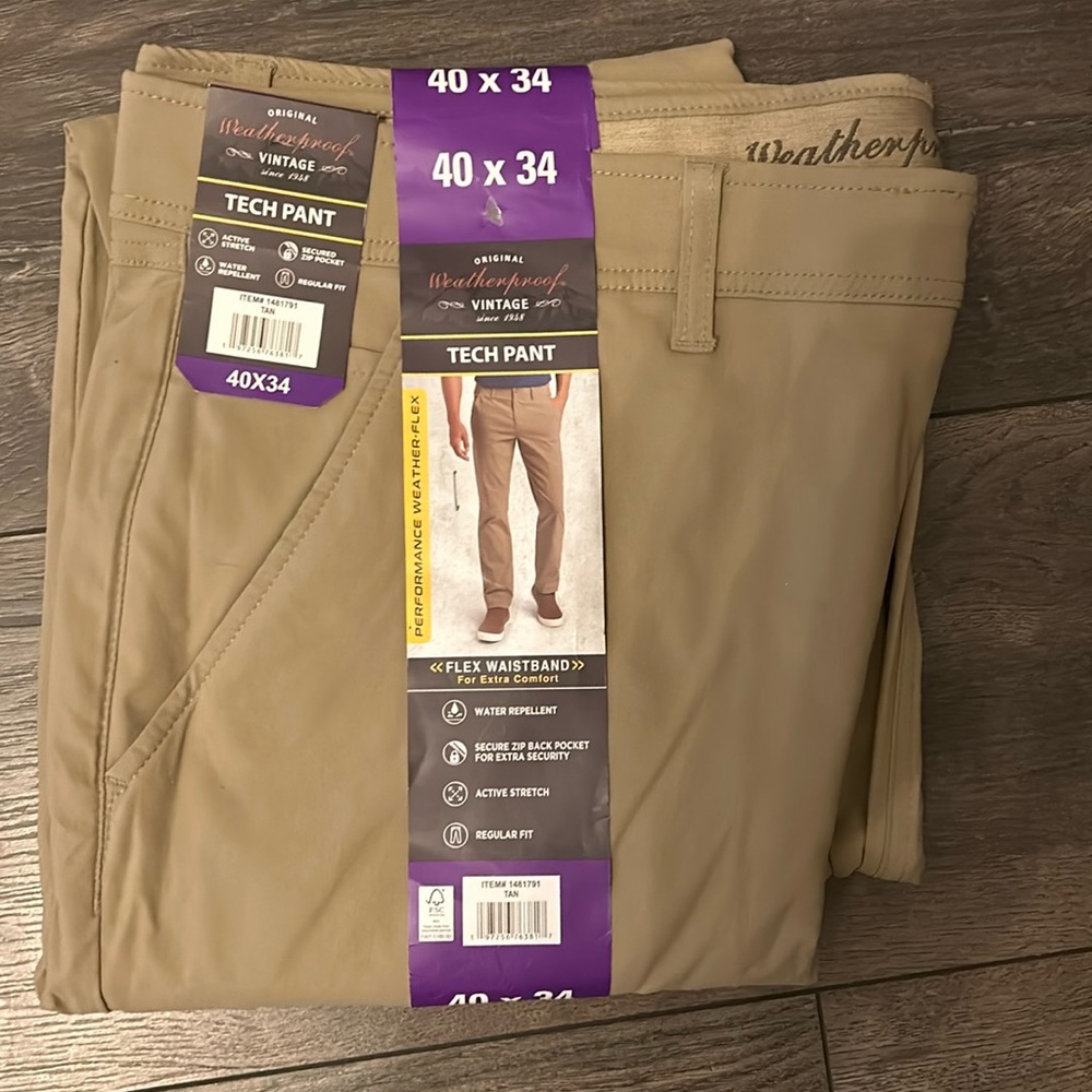 Weatherproof Vintage Men’s Tech Pants 40x34